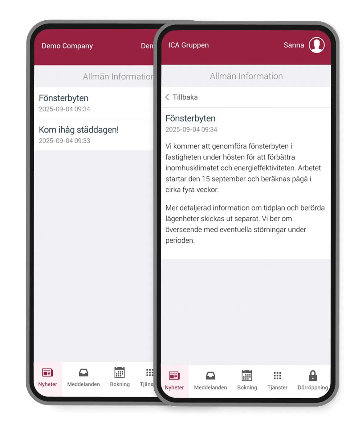 Nyhetsfl&ouml;det i Brightec Home-appen