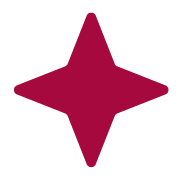 Brightec-symbol i form av röd stjärna – grafisk logotyp eller designelement.